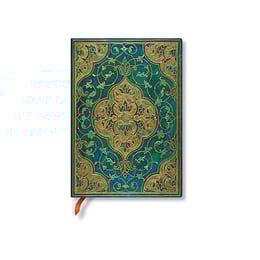 Paperblanks Тефтер Turquoise, Midi, широки редове, мека корица, 88 листа