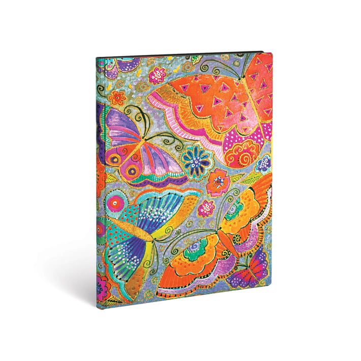 Paperblanks Тефтер Flutterbyes, Ultra, широки редове, мека корица, 88 листа