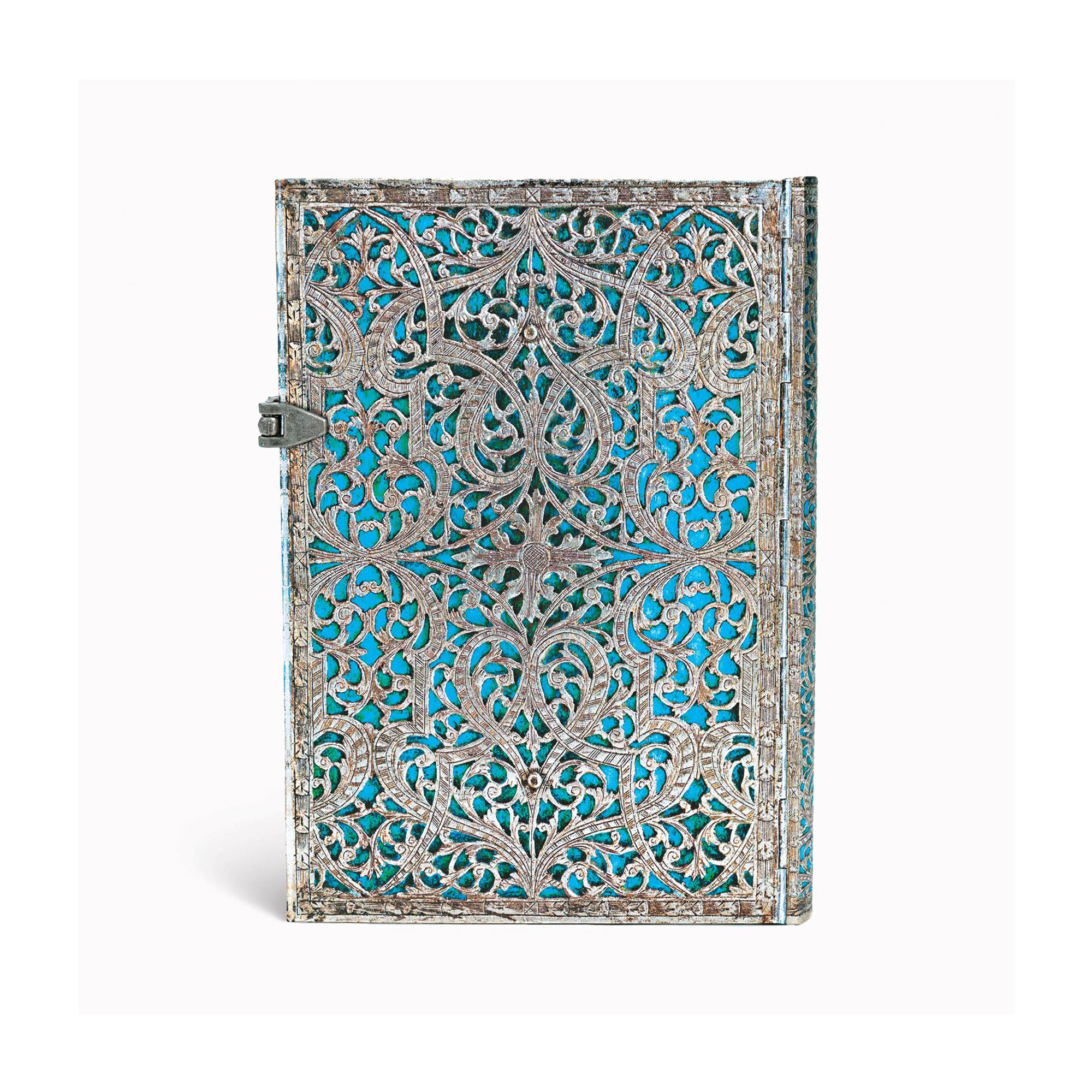 Paperblanks Тефтер Maya Blue, Midi, широки редове, твърда корица, 120 листа