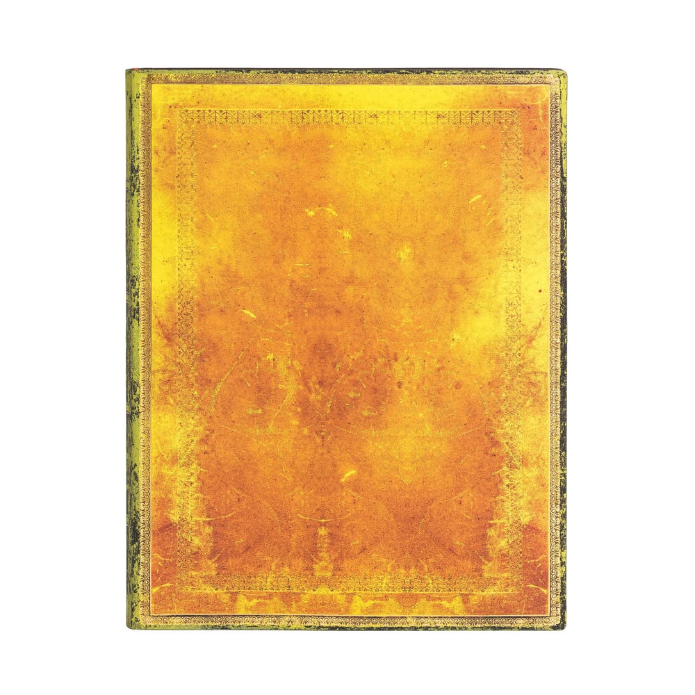 Paperblanks Тефтер Ochre, Ultra, широки редове, мека корица, 120 листа