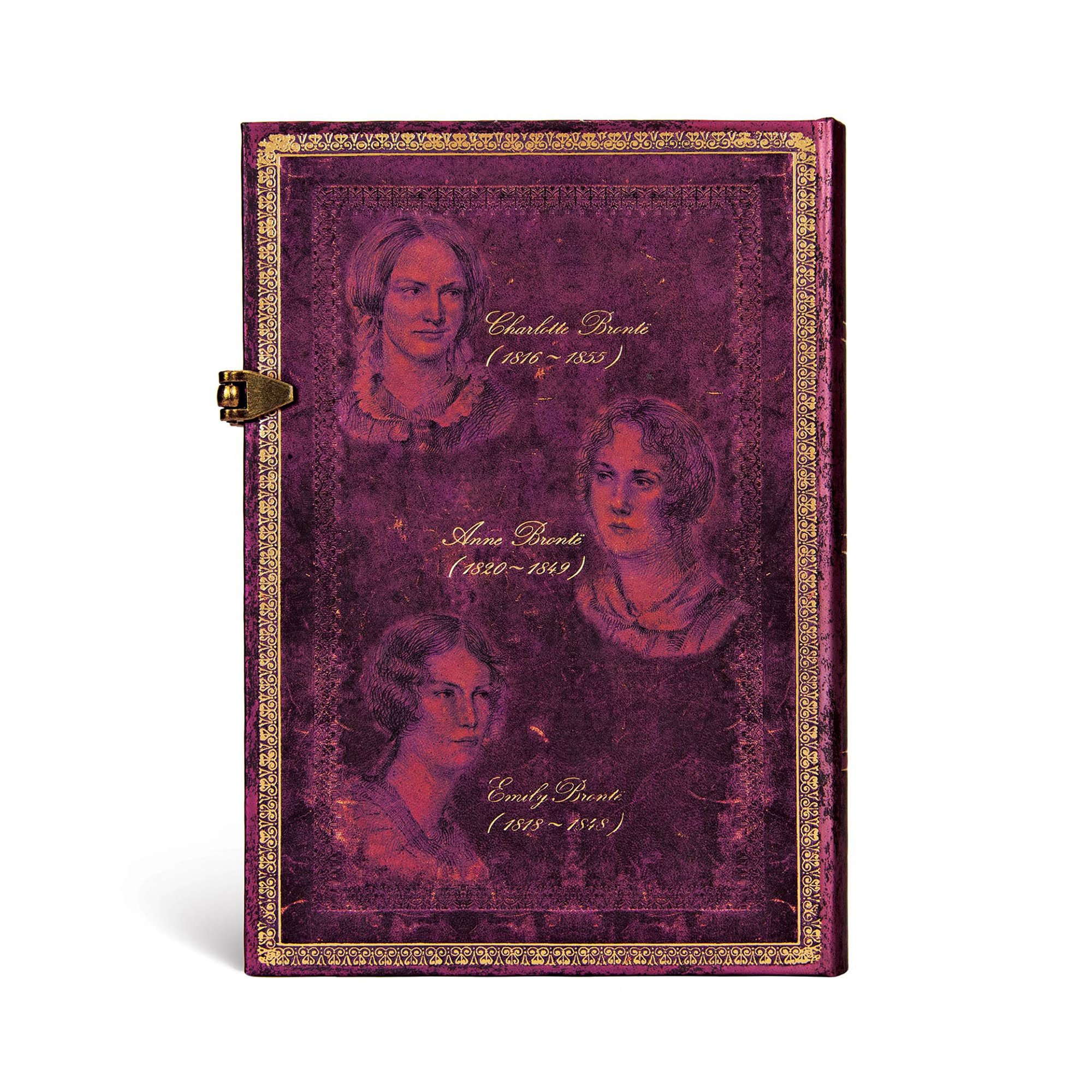 Paperblanks Тефтер Bronte Sisters, Midi, твърда корица, 120 листа