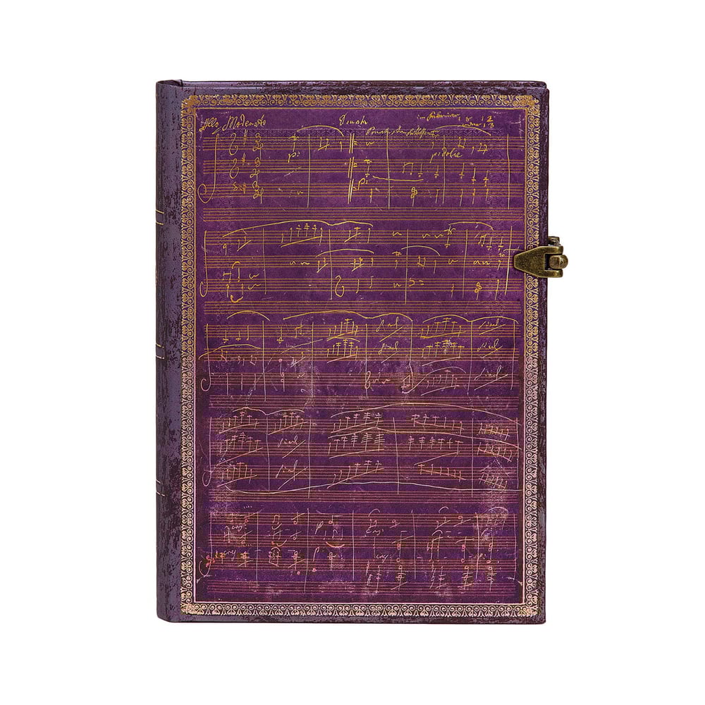 Paperblanks Тефтер Beethoven's 250th Birthday, Midi, широки редове, твърда корица, 120 листа