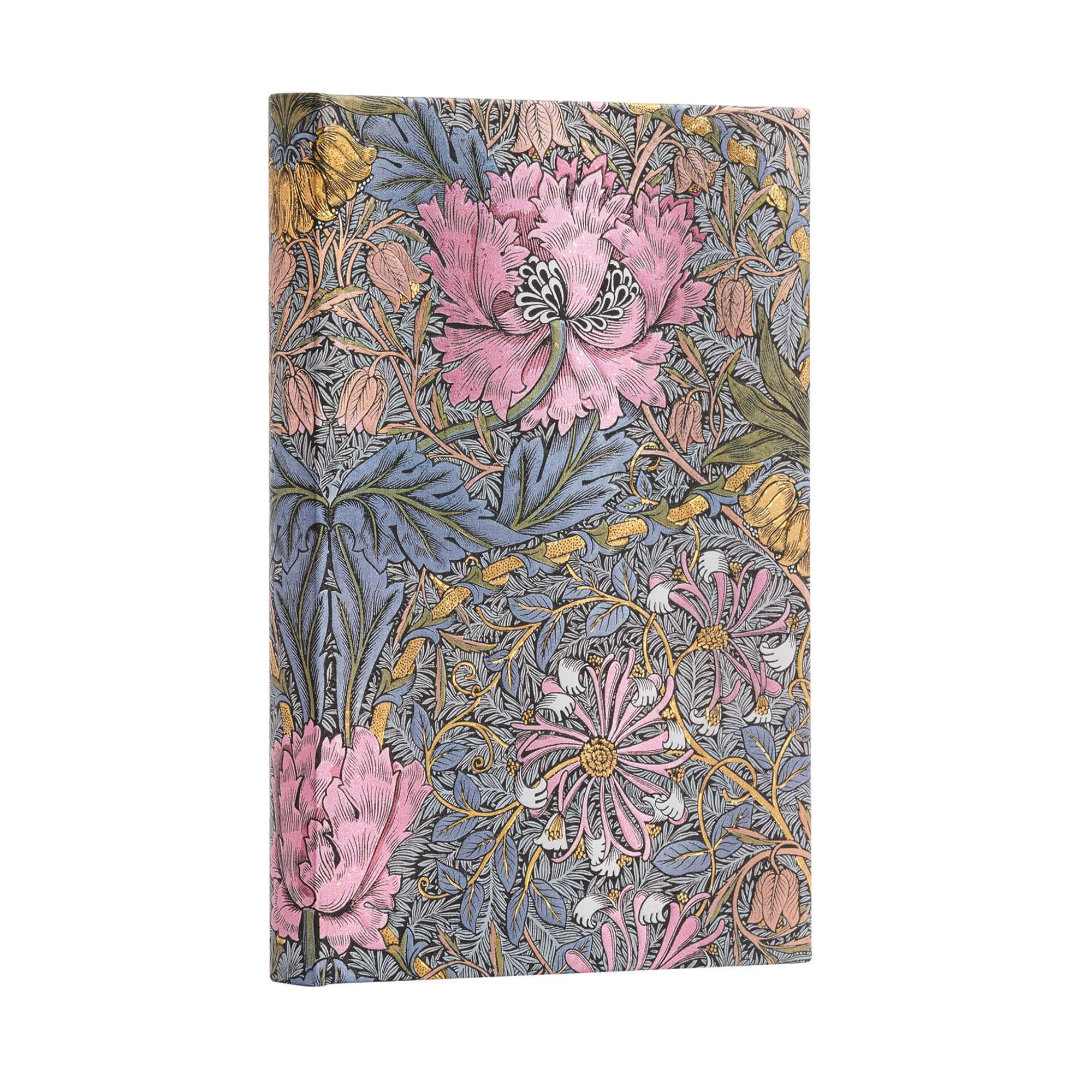 Paperblanks Тефтер William Morris, Mini, широки редове, твърда корица, 88 листа