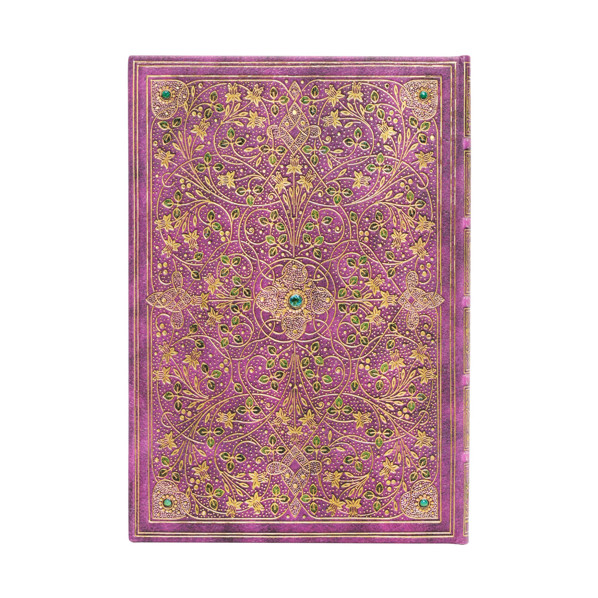 Paperblanks Тефтер Sangorski & Sutcliffe, Midi, широки редове, твърда корица, 72 листа