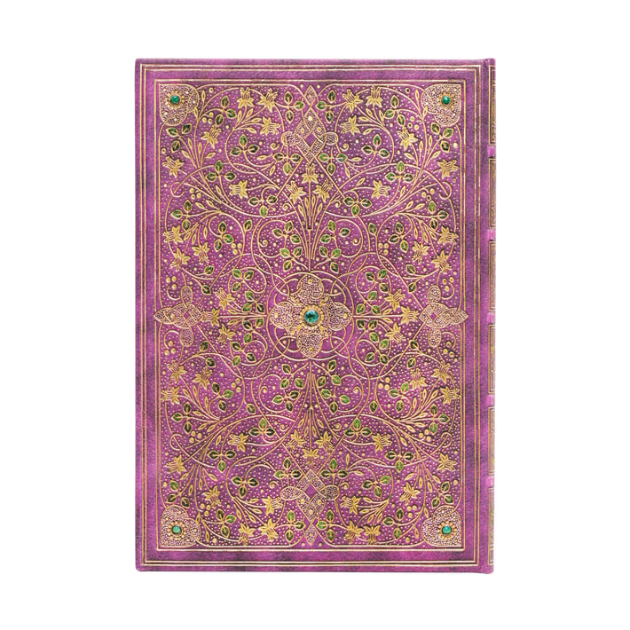 Paperblanks Тефтер Sangorski & Sutcliffe, Midi, широки редове, твърда корица, 72 листа