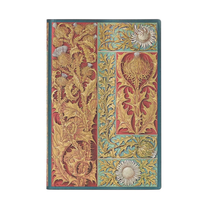 Paperblanks Тефтер Vox Botanica, Mini, широки редове, мека корица, 104 листа