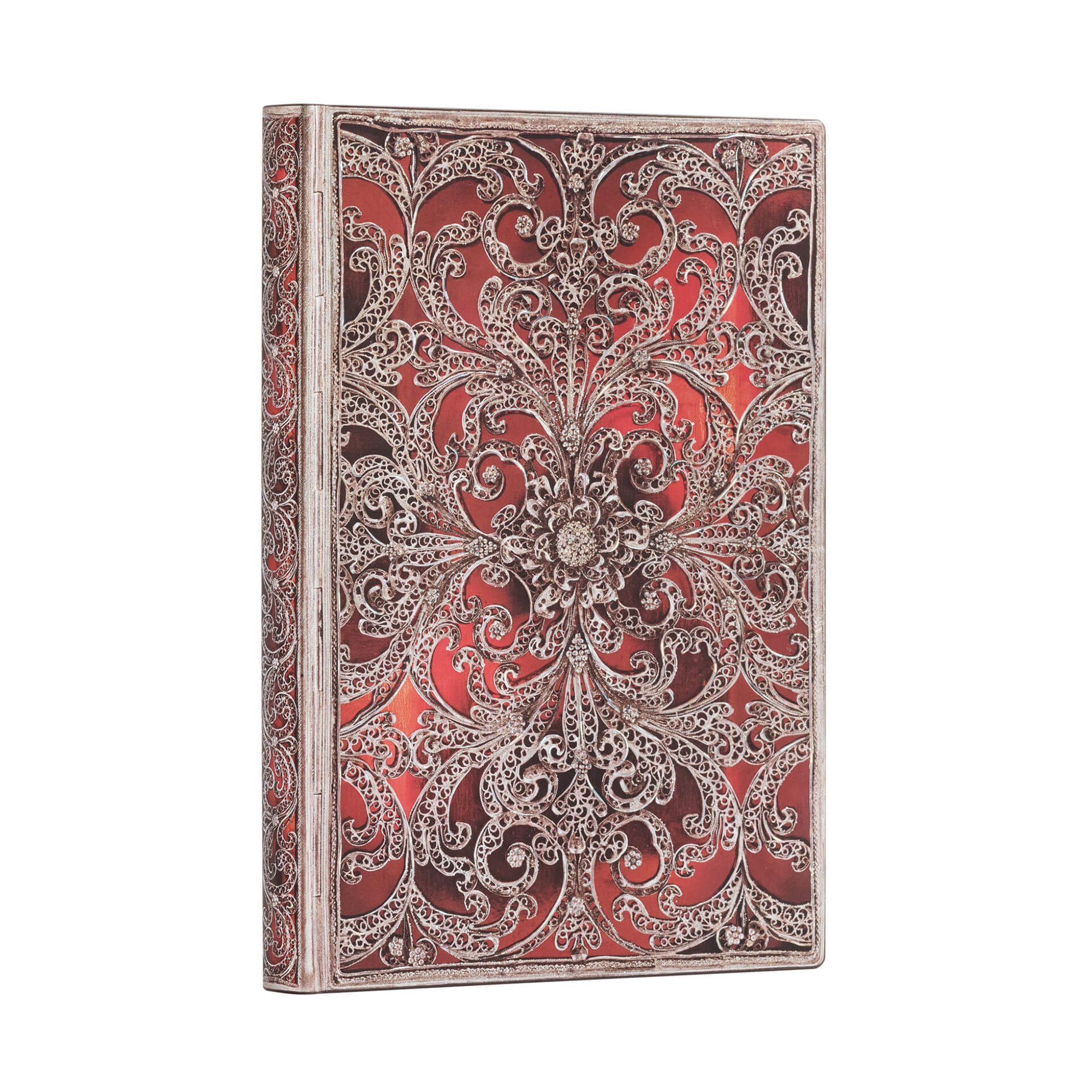 Paperblanks Тефтер Garnet, Midi, широки редове, мека корица, 88 листа