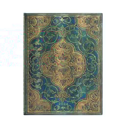Paperblanks Планер Turquoise Chronicles, Ultra, вертикален, твърда корица, 80 листа, за 2024 година