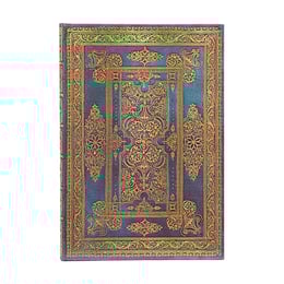 Paperblanks Тефтер Blue Luxe, Midi, широки редове, твърда корица, 72 листа