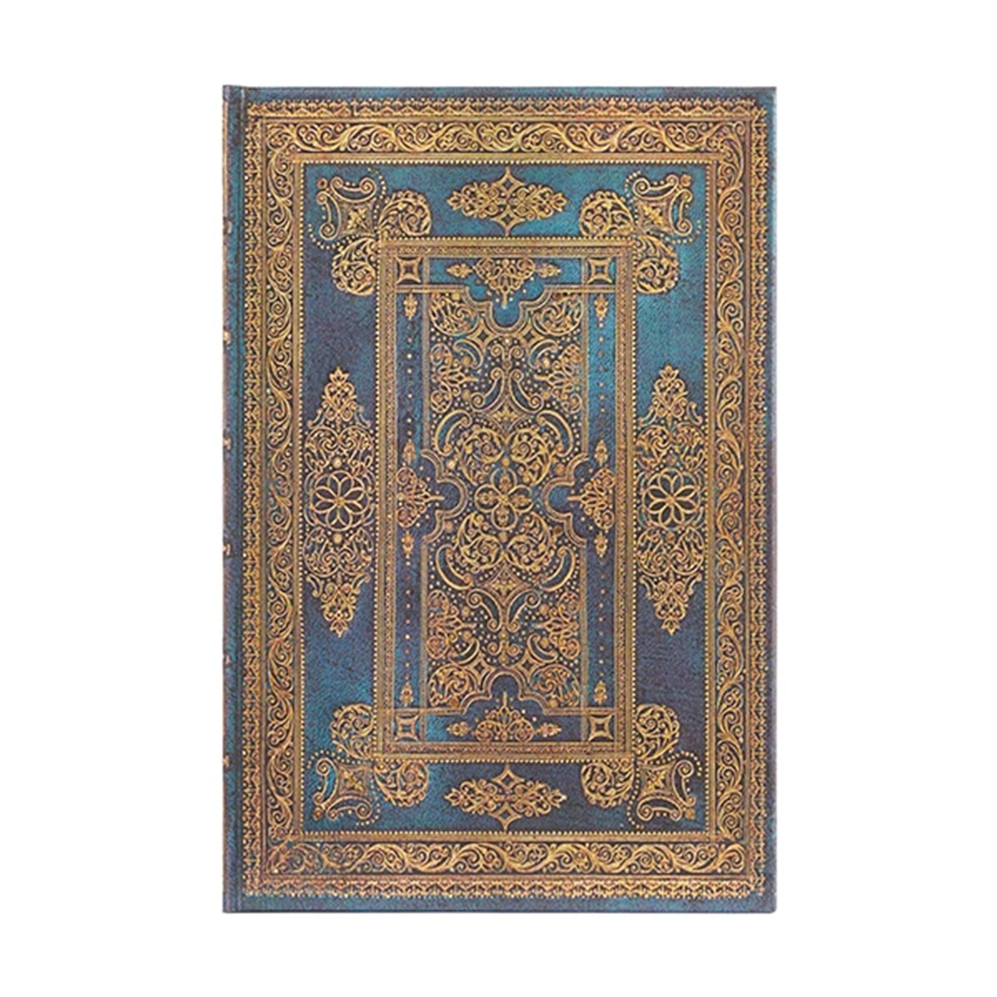 Paperblanks Тефтер Blue Luxe, Mini, широки редове, твърда корица, 88 листа