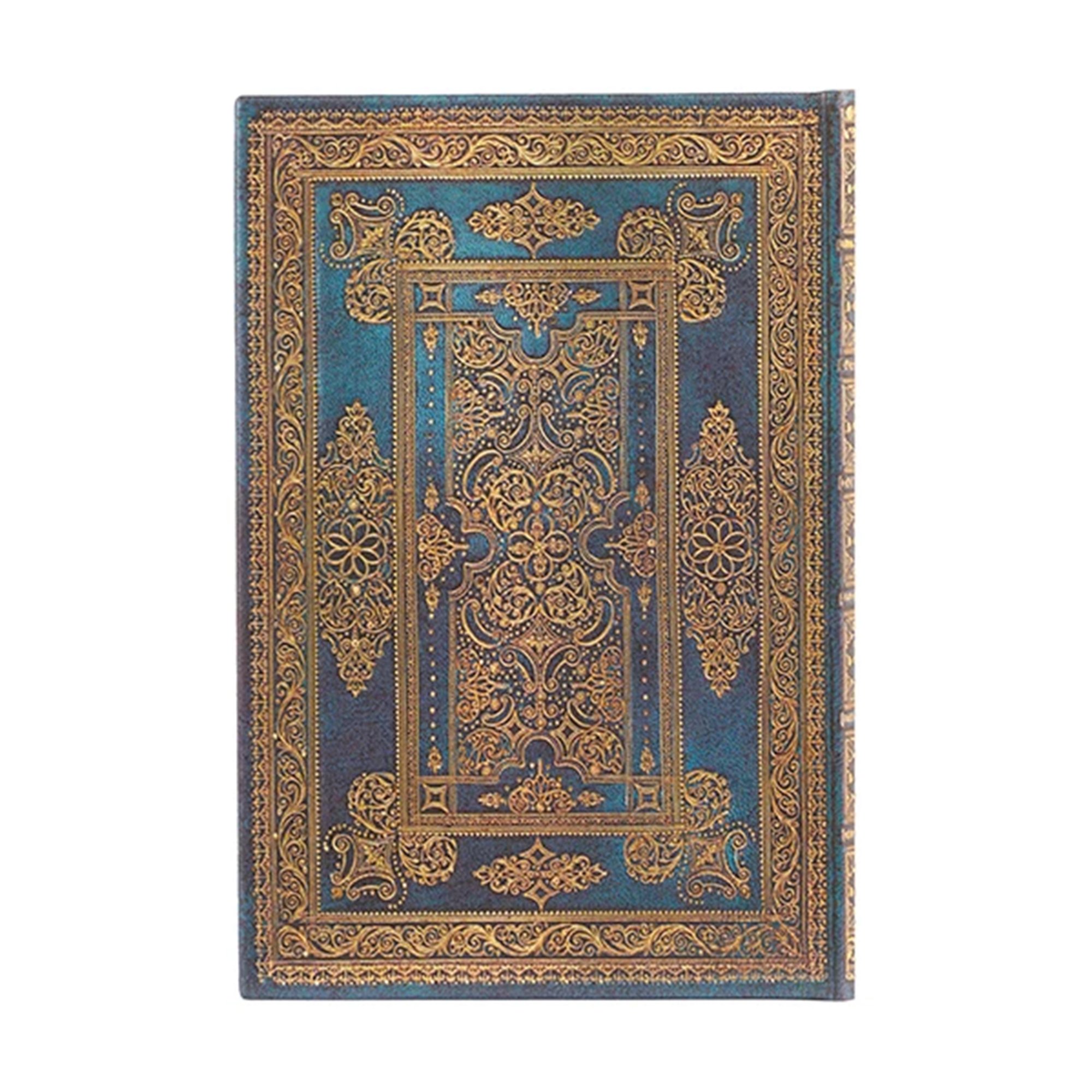 Paperblanks Тефтер Blue Luxe, Mini, широки редове, твърда корица, 88 листа