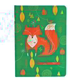 Paperblanks Тефтер Mister Fox, Midi, широки редове, твърда корица, 88 листа