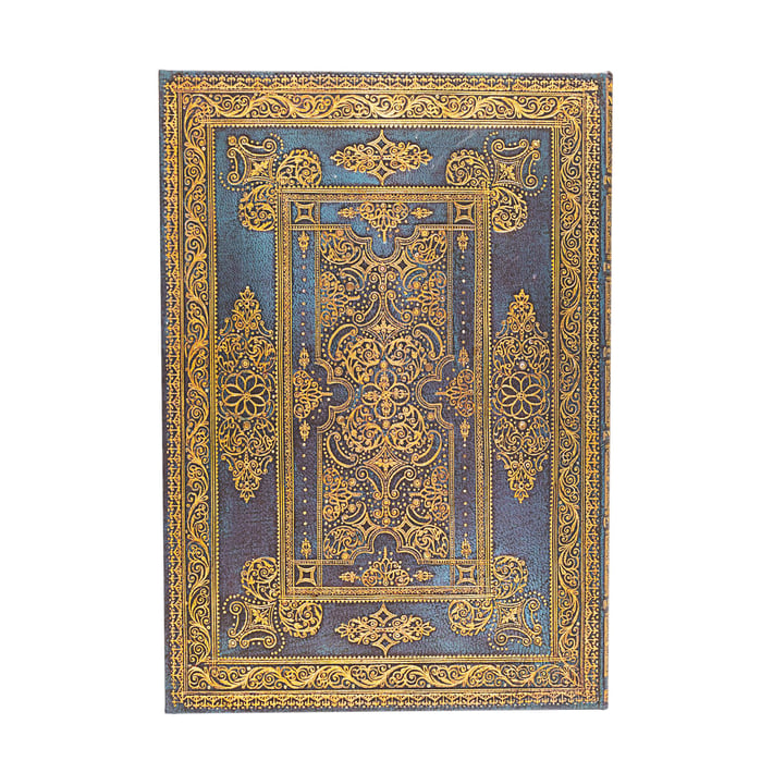 Paperblanks Планер Blue Luxe, Grande, вертикален, твърда корица, 80 листа, за 2025 година