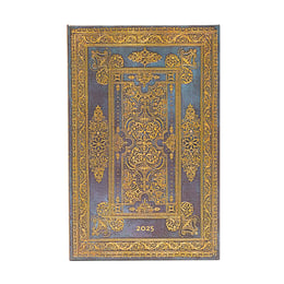 Paperblanks Планер Blue Luxe, Maxi, хоризонтален, твърда корица, 80 листа, за 2025 година