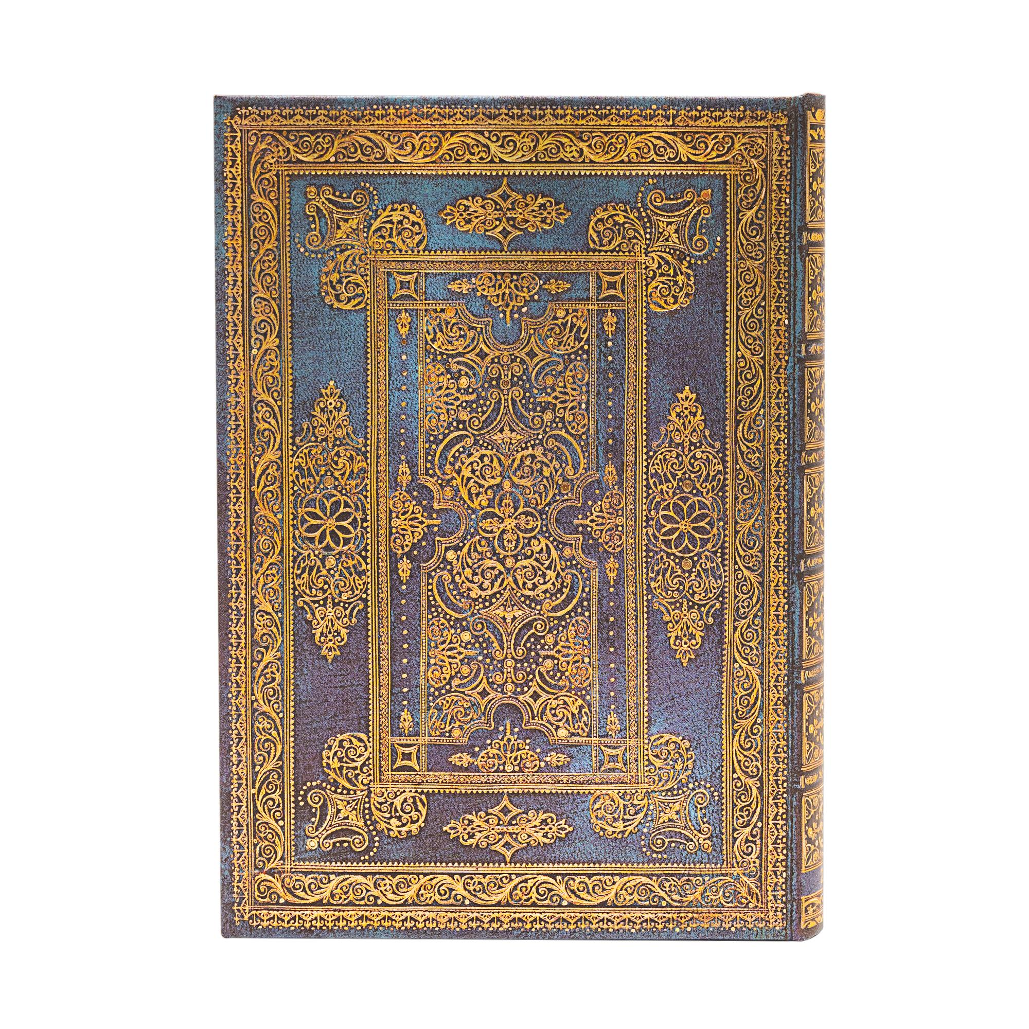 Paperblanks Планер Blue Luxe, Midi, 1 ден на страница, твърда корица, 208 листа, за 2025 година