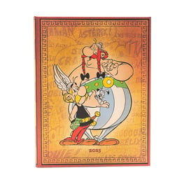 Paperblanks Планер Asterix, Ultra, 1 ден на страница, твърда корица, 208 листа, за 2025 година