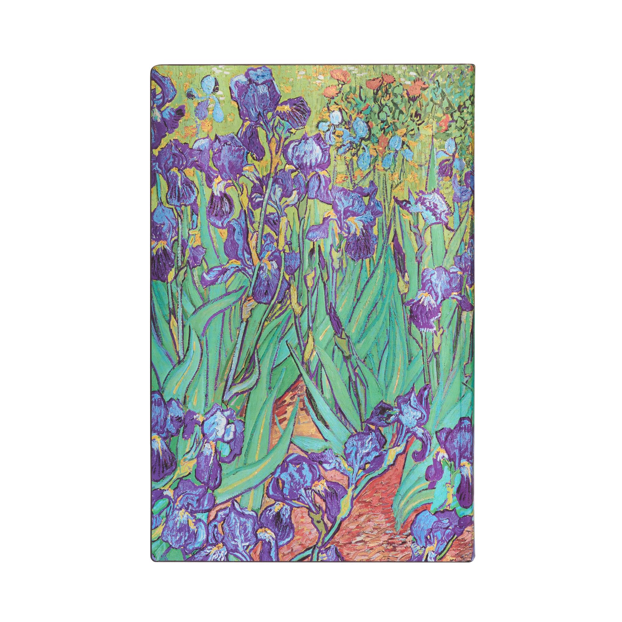 Paperblanks Планер Van Gogh's Irises, Maxi, хоризонтален, мека корица, 88 листа, за 2025 година