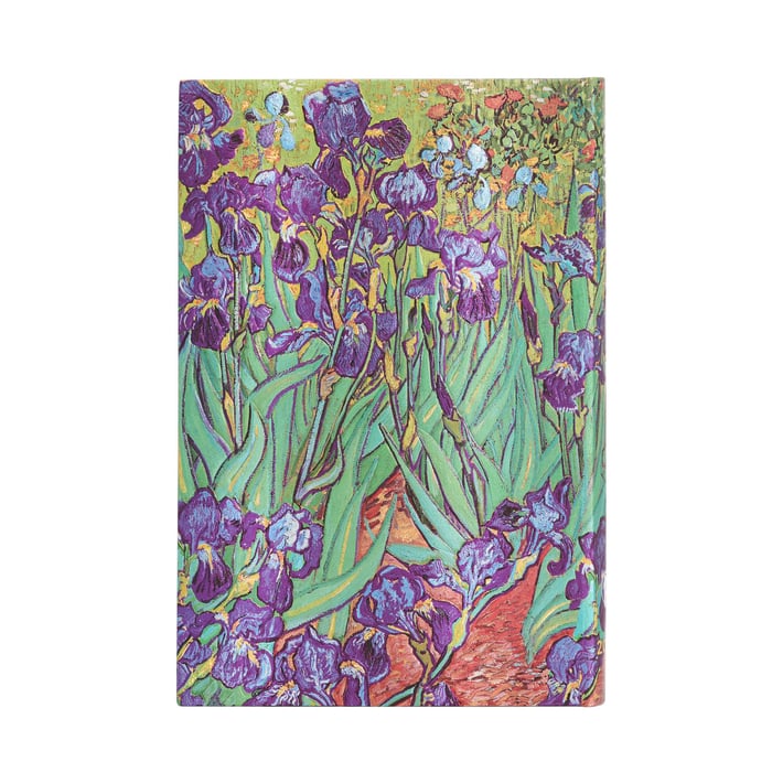 Paperblanks Планер Van Gogh's Irises, Mini, хоризонтален, твърда корица, 80 листа, за 2025 година