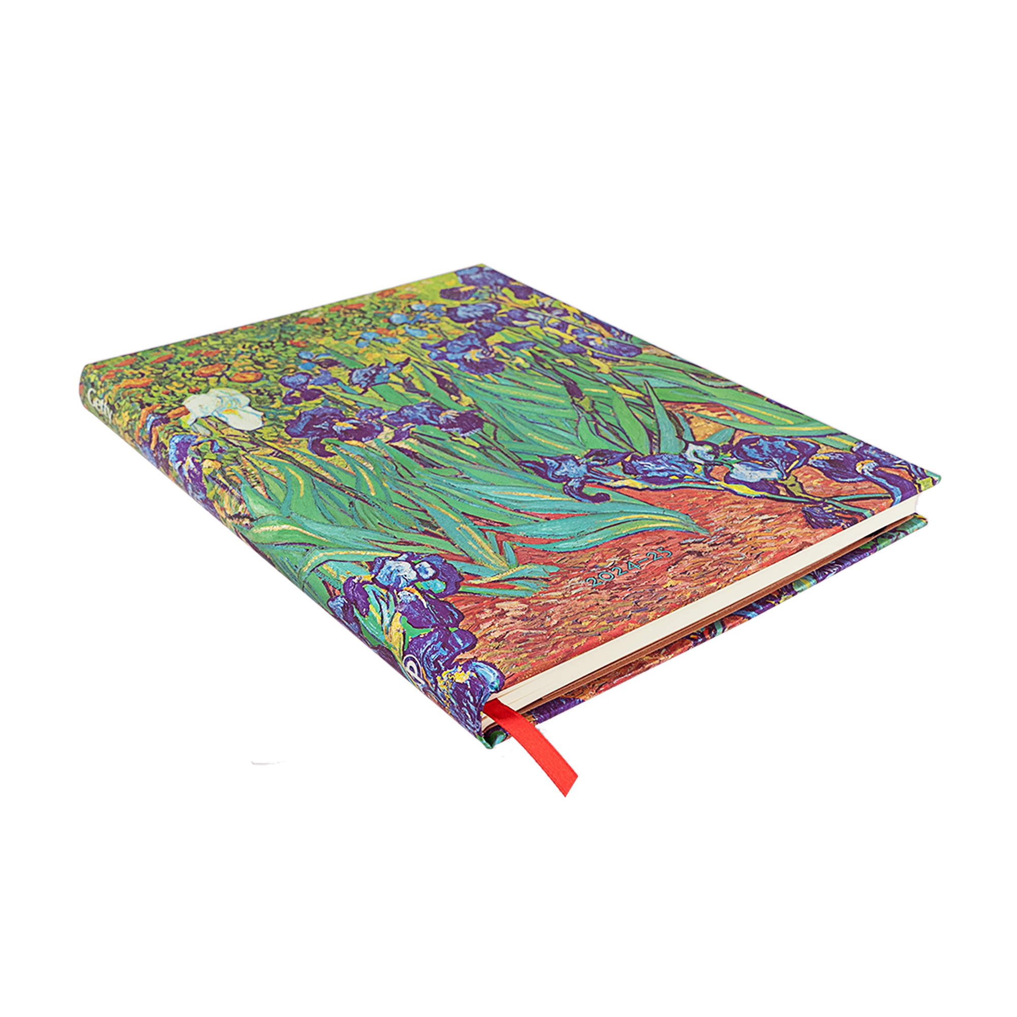 Paperblanks Планер Van Gogh's Irises, Ultra, вертикален, твърда корица, 104 листа, за 2024-2025 година