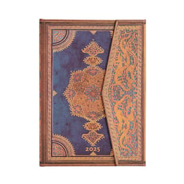 Paperblanks Планер Safavid Indigo, Midi, Verso, твърда корица, 80 листа, за 2025 година