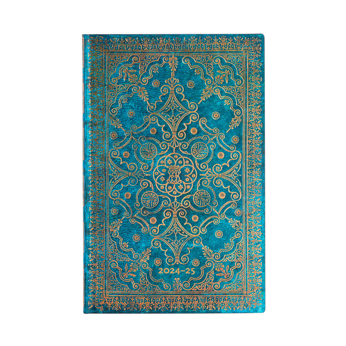 Paperblanks Планер Azure, Maxi, вертикален, мека корица, 112 листа, за 2024-2025 година