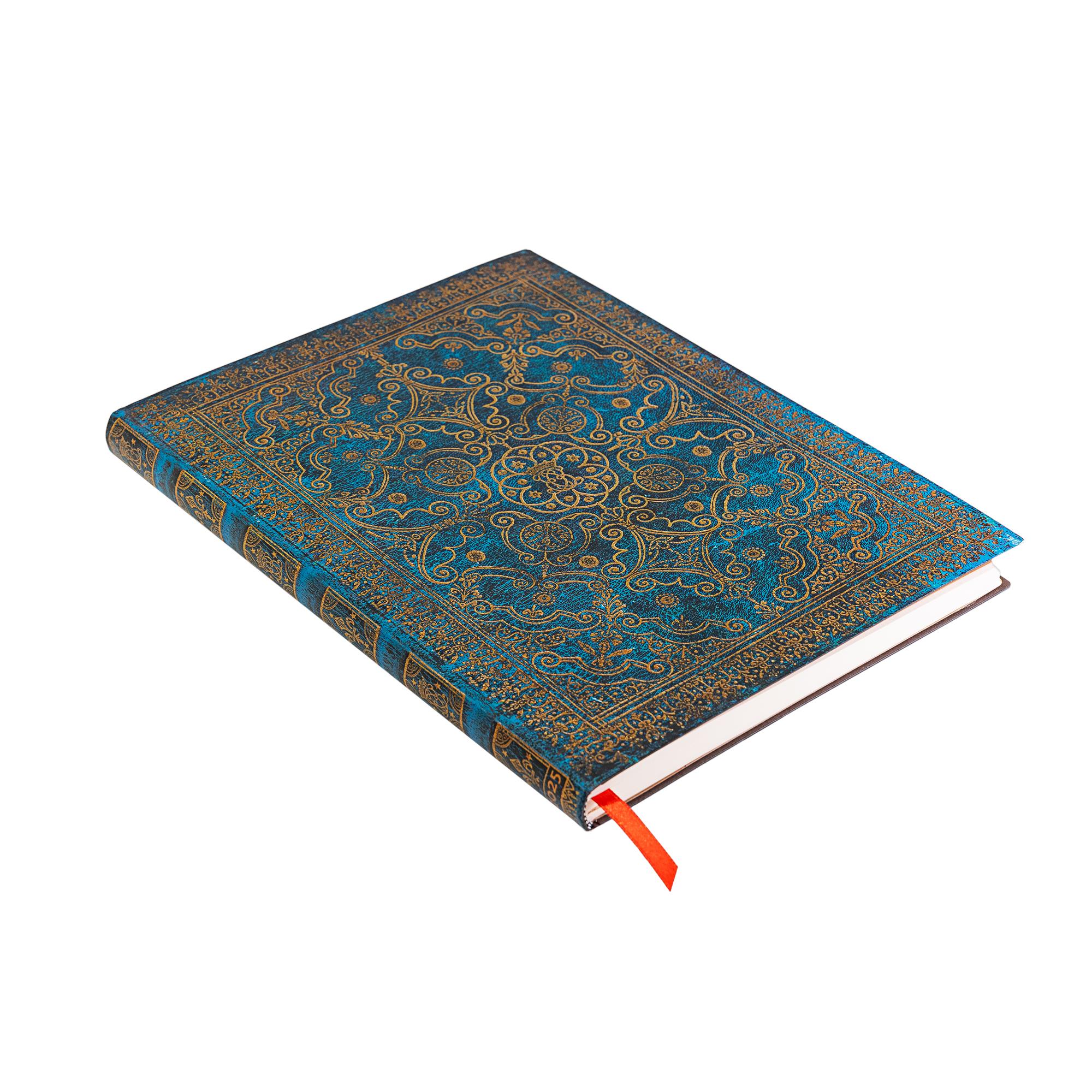 Paperblanks Планер Azure, Ultra, 1 ден на страница, твърда корица, 208 листа, за 2025 година