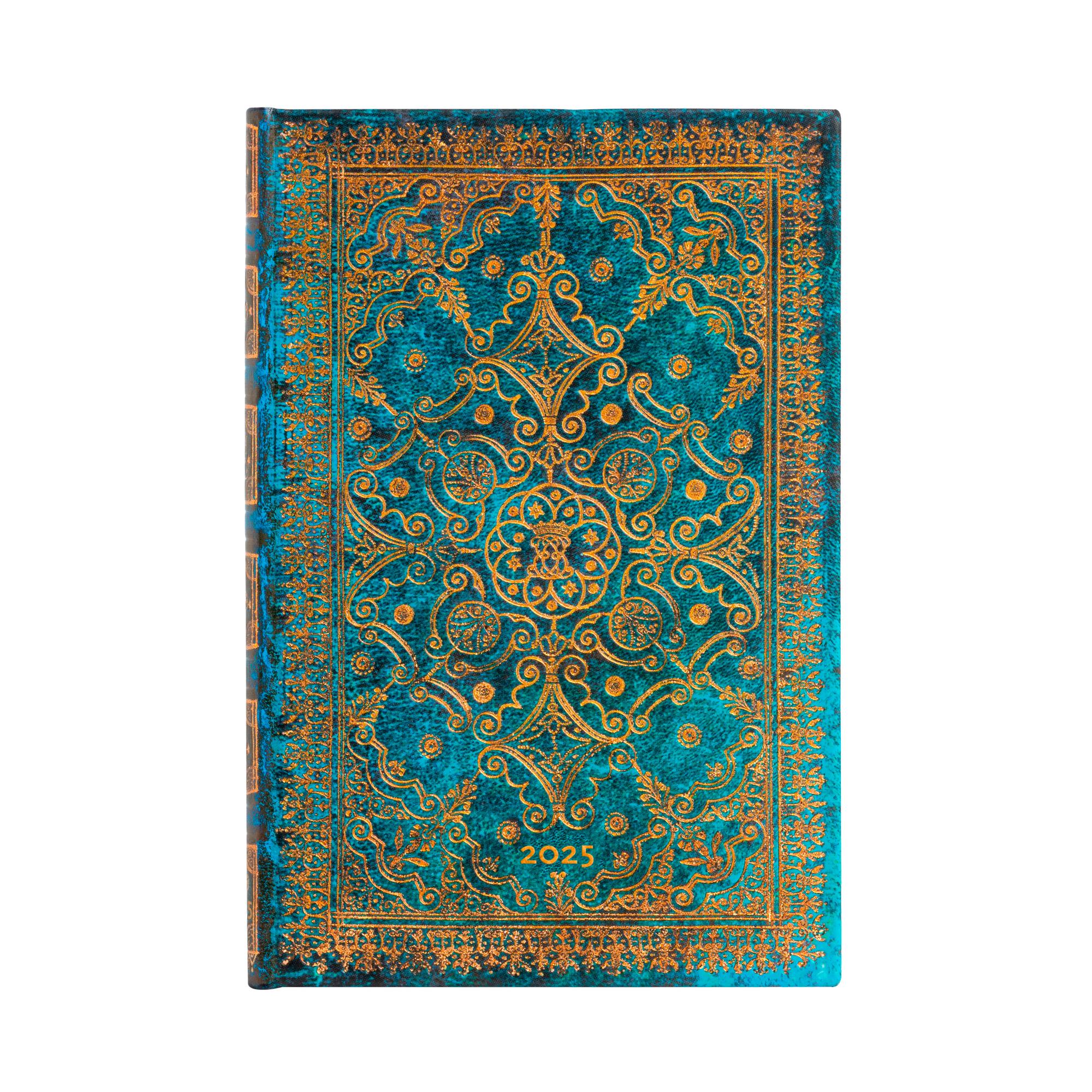 Paperblanks Планер Azure, Mini, Verso, твърда корица, 80 листа, за 2025 година