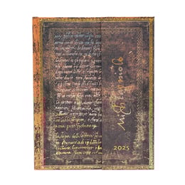 Paperblanks Планер Michelangelo, Ultra, Verso, твърда корица, 80 листа, за 2025 година