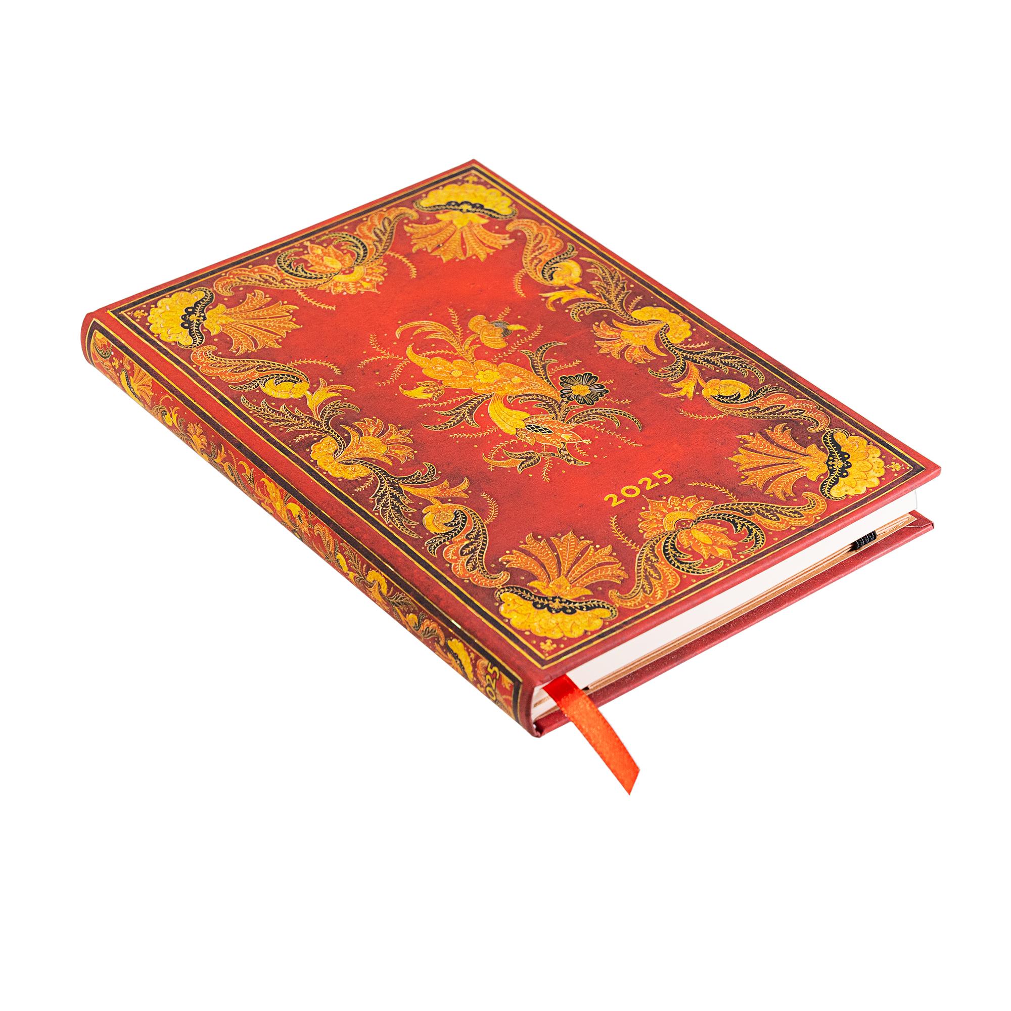 Paperblanks Планер Fiammetta, Midi, Verso, твърда корица, 80 листа, за 2025 година