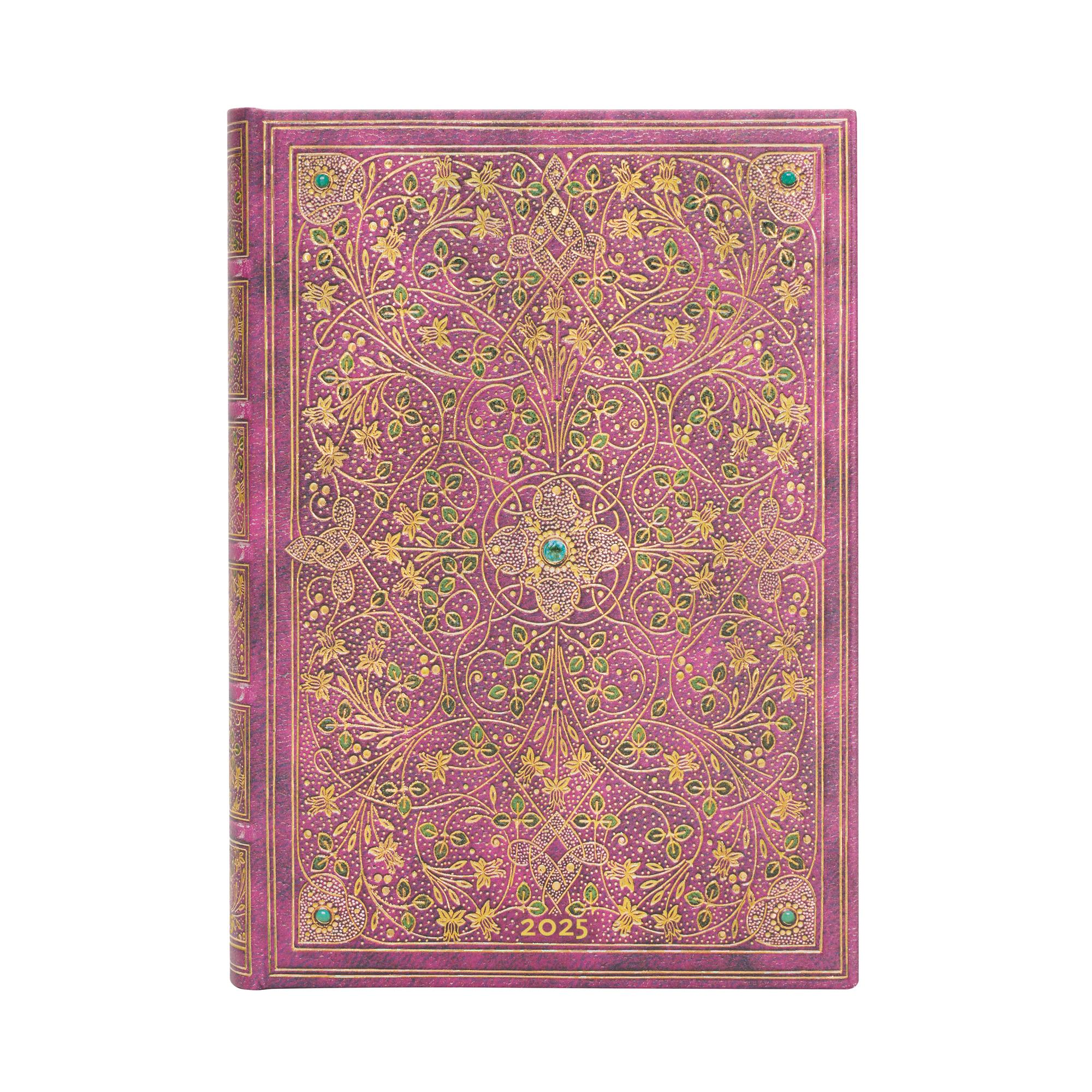 Paperblanks Планер Diamond Jubilee, Midi, 1 ден на страница, твърда корица, 208 листа, за 2025 година