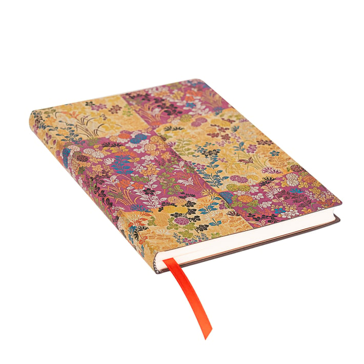 Paperblanks Тефтер Kara-Ori Pink, Midi, широки редове, мека корица, 88 листа