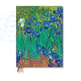 Paperblanks Планер Van Gogh's Irises, Ultra, вертикален, твърда корица, 104 листа, за 2025-2026 година