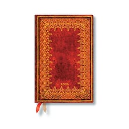 Paperblanks Планер Foiled, Mini, 1 ден на страница, твърда корица, 208 листа, за 2026 година