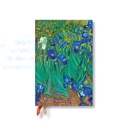Paperblanks Планер Van Gogh's Irises, Mini, хоризонтален, твърда корица, 80 листа, за 2026 година