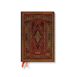 Paperblanks Планер First Folio, Mini, Verso, твърда корица, 80 листа, за 2026 година