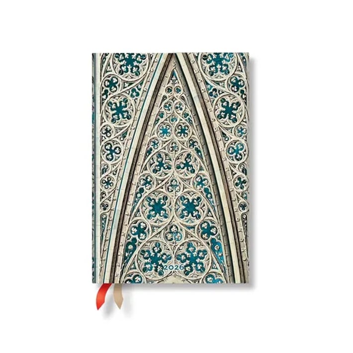 Paperblanks Планер Vault of the Milan Cathedral, Mini, Verso, твърда корица, 80 листа, за 2026 година