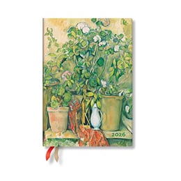 Paperblanks Планер Cezanne?s Terracotta, Midi, 1 ден на страница, твърда корица, 208 листа, за 2026 година