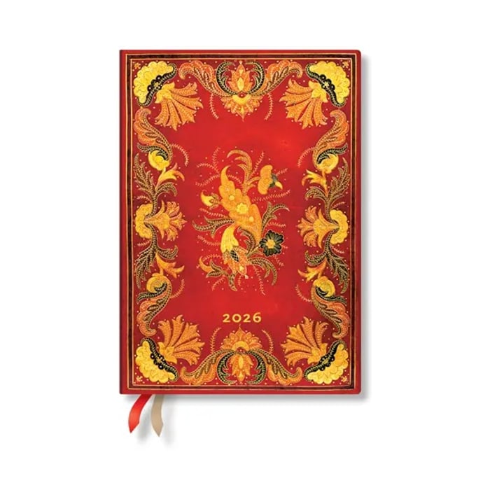 Paperblanks Планер Fiammetta, Midi, хоризонтален, твърда корица, 80 листа, за 2026 година