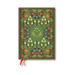 Paperblanks Планер Poetry in Bloom, Midi, Verso, твърда корица, 80 листа, за 2026 година