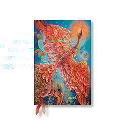 Paperblanks Планер Firebird, Mini, хоризонтален, мека корица, 88 листа, за 2026 година