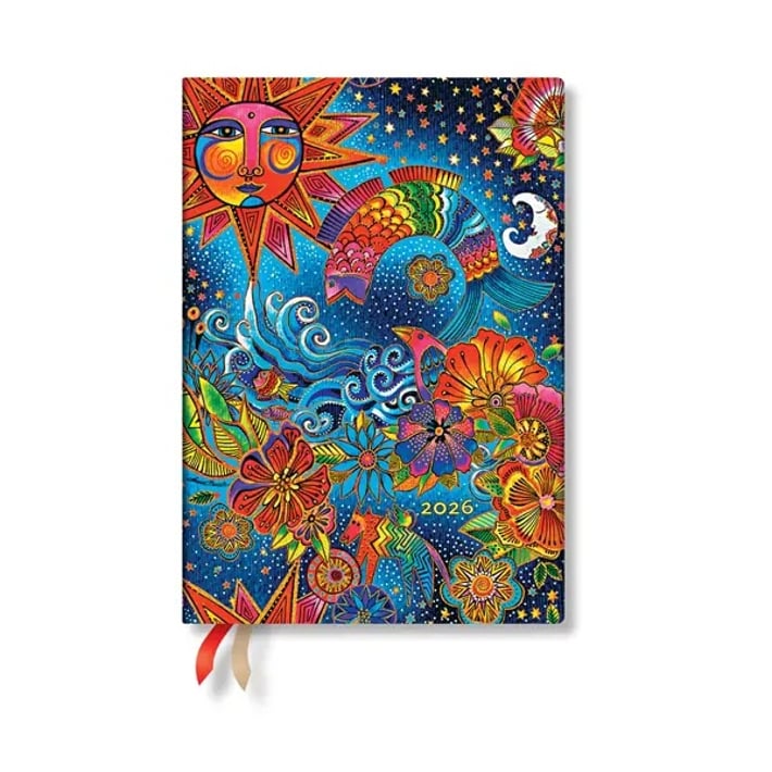 Paperblanks Планер Celestial Magic, Midi, хоризонтален, мека корица, 88 листа, за 2026 година