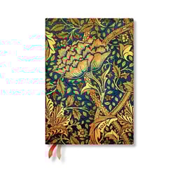 Paperblanks Планер William Morris Windrush, Midi, вертикален, мека корица, 88 листа, за 2026 година