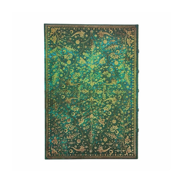 Paperblanks Тефтер Emerald Flower, Midi, нелиниран, твърда корица, 72 листа