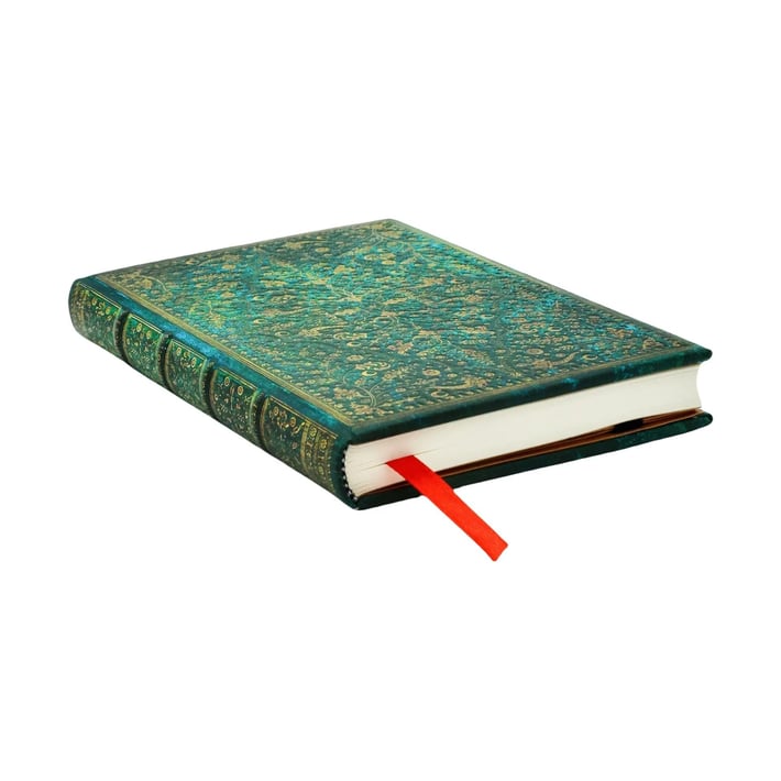 Paperblanks Тефтер Emerald Flower, Mini, нелиниран, твърда корица, 88 листа