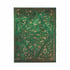 Paperblanks Тефтер Emerald Flower, Ultra, широки редове, твърда корица, 72 листа