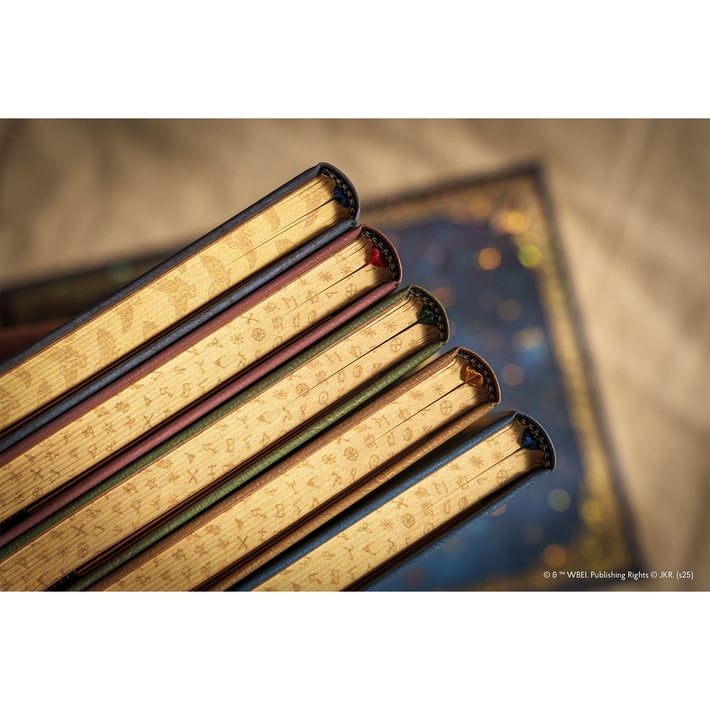 Paperblanks Тефтер Hufflepuff, Midi, широки редове, твърда корица, 72 листа