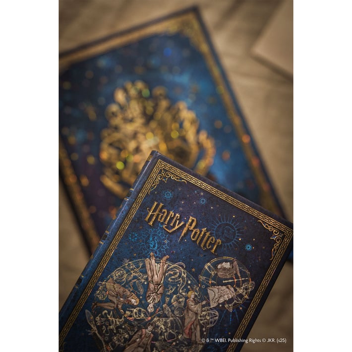 Paperblanks Тефтер Legends of Hogwarts, Midi, широки редове, твърда корица, 72 листа
