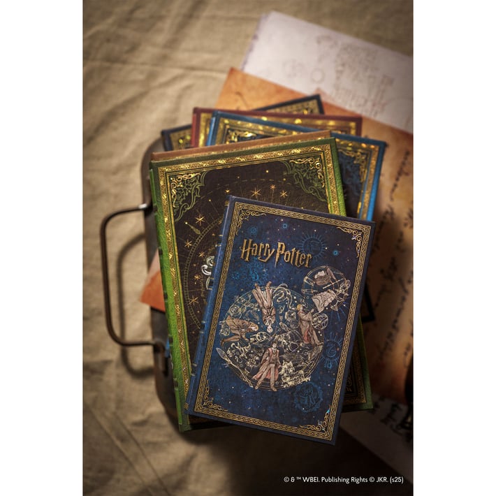 Paperblanks Тефтер Legends of Hogwarts, Ultra, широки редове, твърда корица, 72 листа