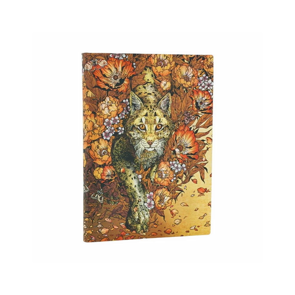 Paperblanks Тефтер Lynx Rising, Mini, мека корица, широки редове, 104 листа