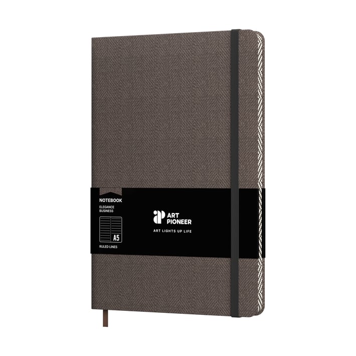Art Pioneer Бележник Business, A5, твърда корица, 96 листа, сив